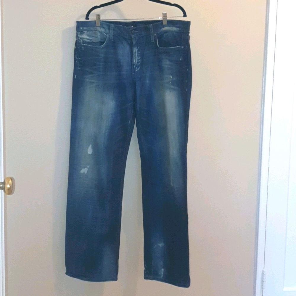 Dark Blue Distressed Joe's Jeans. Size 38.